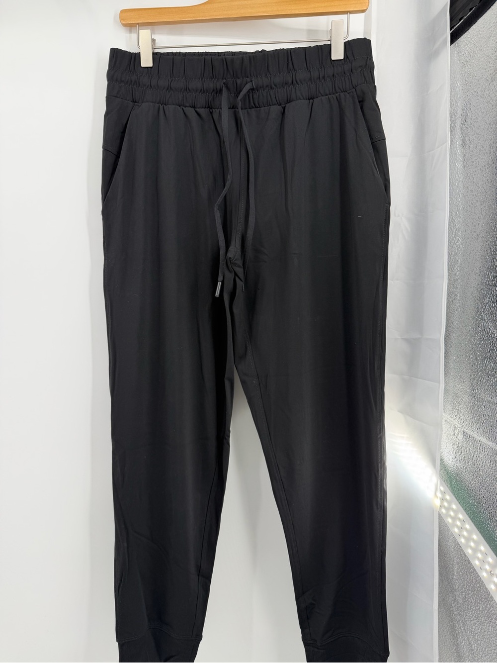 Women’s Black Travel Jogger Shorts
